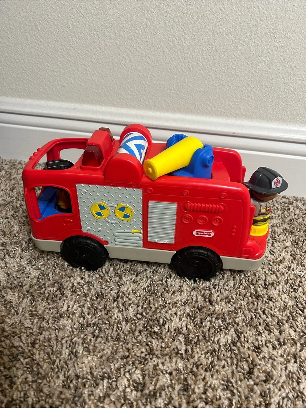 Fisher-Price Red Fire Engine Toy Little People
